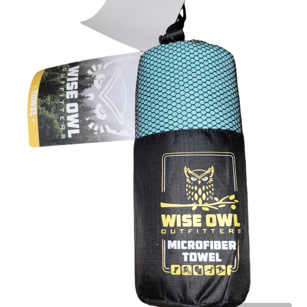 Wise Owl Outfitters Towel - Camping Accessories, Quick Dry Microfiber Mint XL
